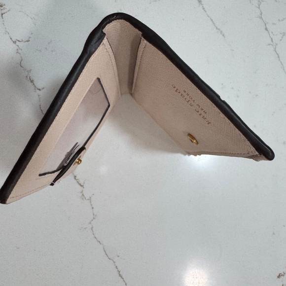 Kate Spade Wallet Colorblock Slim Bifold Pale Dogwood Classic Preowned - Picture 8 of 16